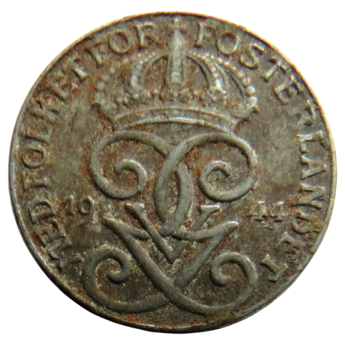 1944 Sweden One Ore Coin