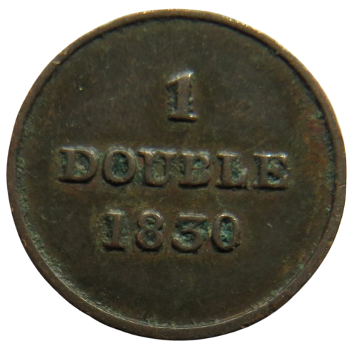 1830 Guernsey One Double Coin