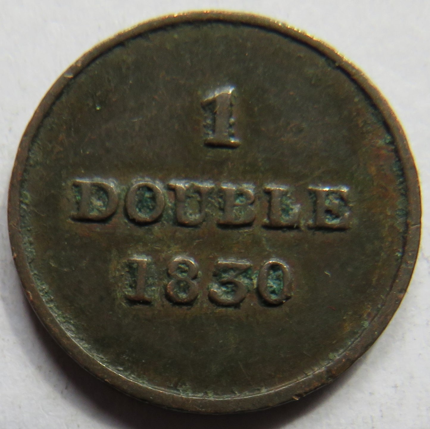1830 Guernsey One Double Coin