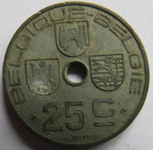 Load image into Gallery viewer, 1942 Belgium 25 Centimes Coin
