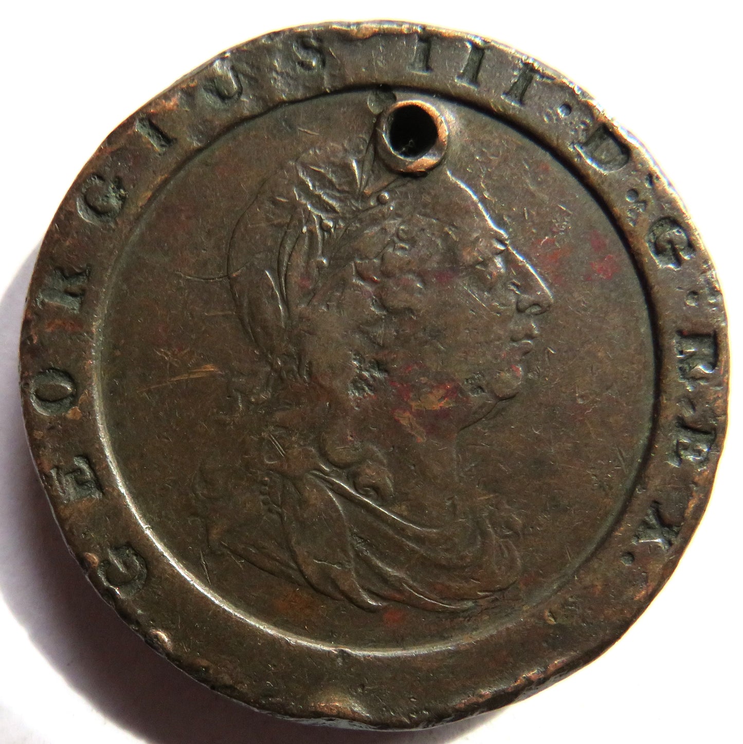 1797 King George III Cartwheel Twopence Coin - Great Britain