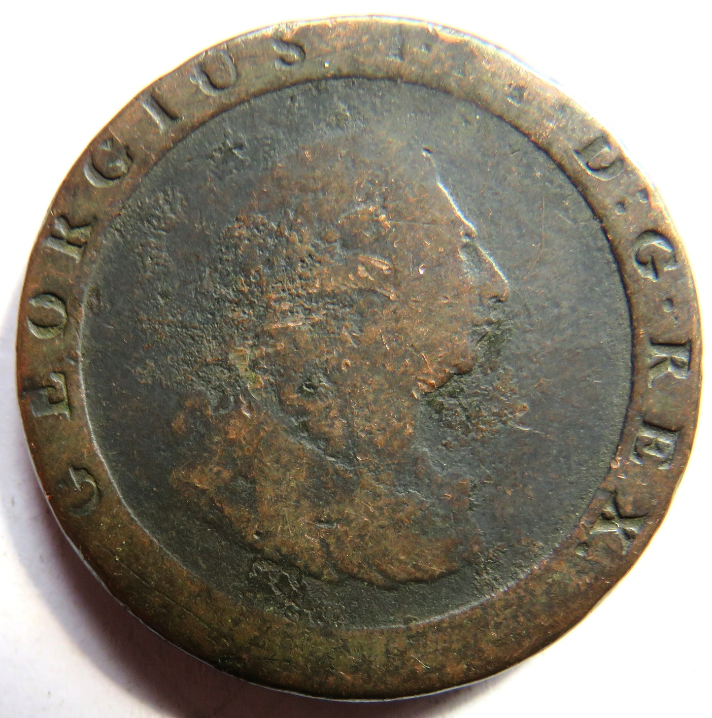 1797 King George III Cartwheel One Penny Coin - Great Britain