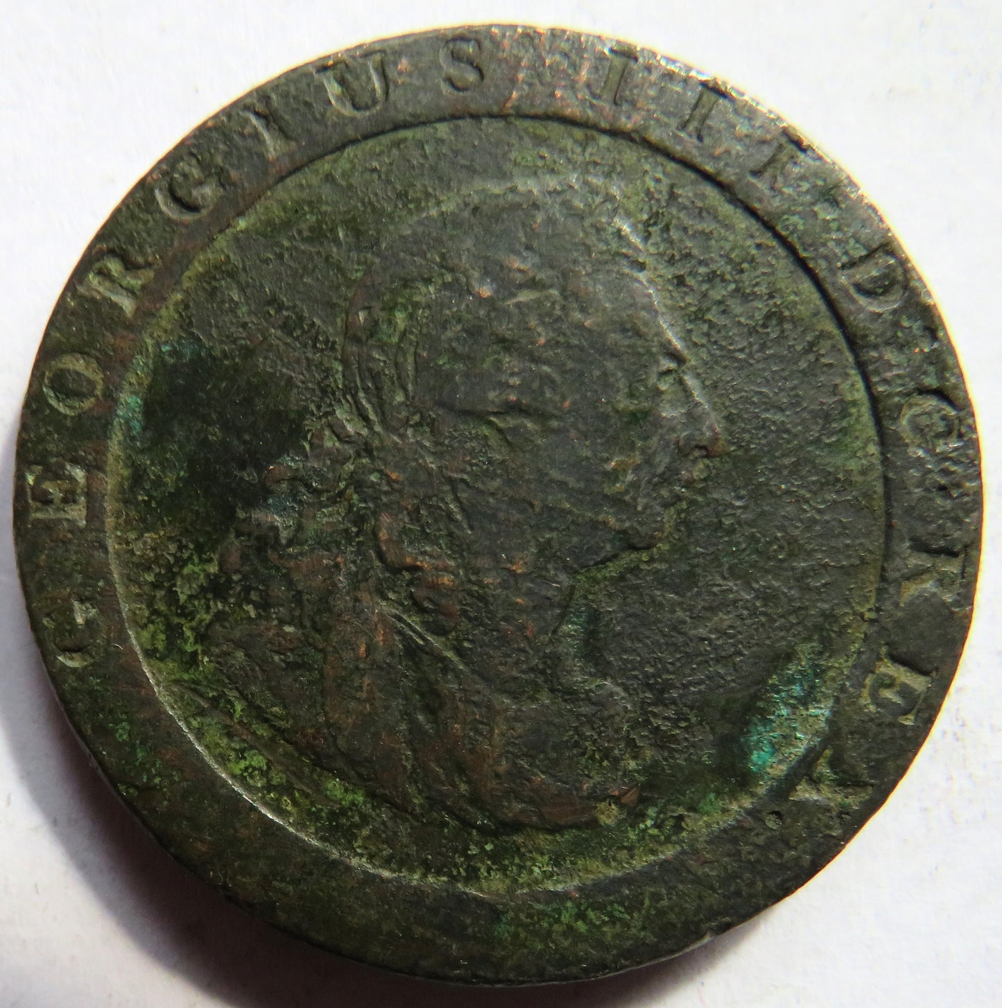 1797 King George III Cartwheel One Penny Coin - Great Britain