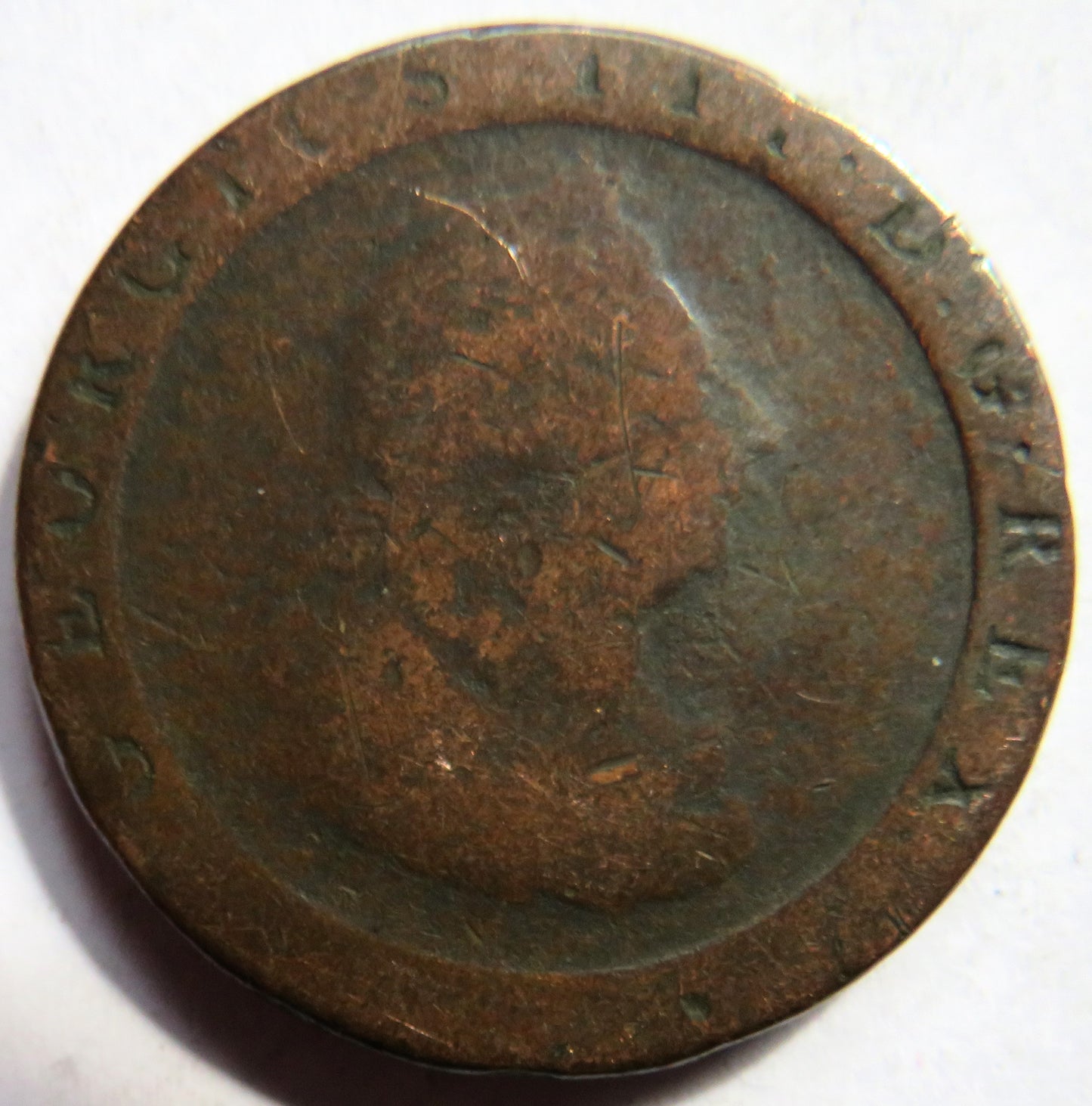 1797 King George III Cartwheel One Penny Coin - Great Britain