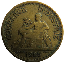 Load image into Gallery viewer, 1923 France One Franc Coin
