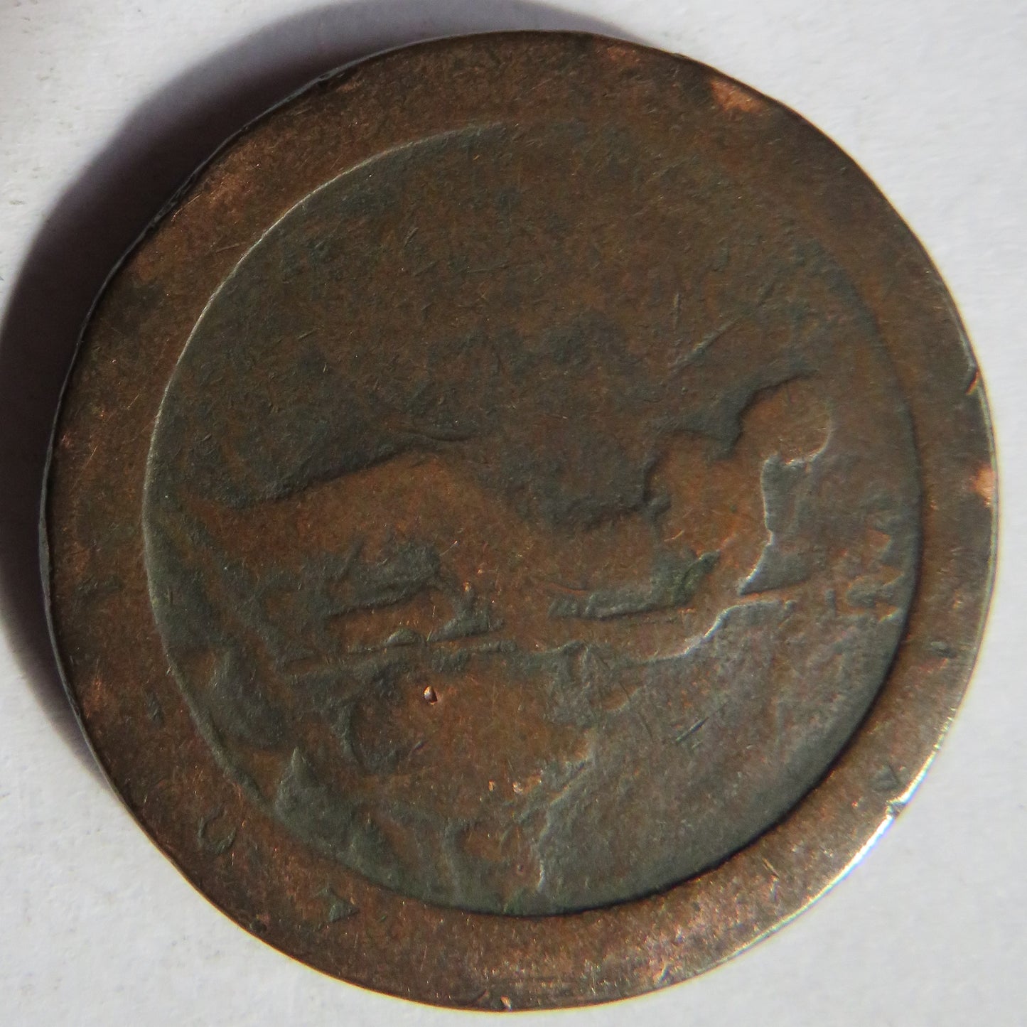 1797 King George III Cartwheel One Penny Coin - Great Britain