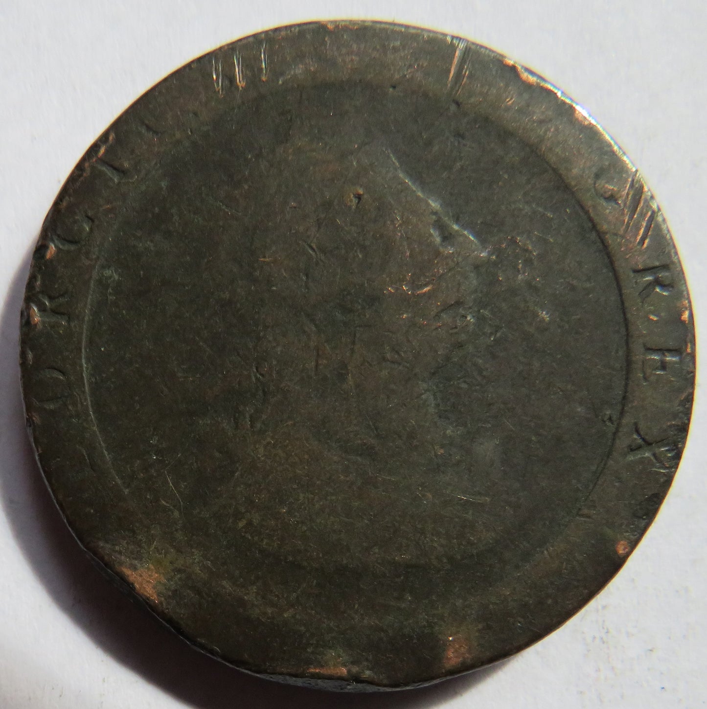 1797 King George III Cartwheel One Penny Coin - Great Britain