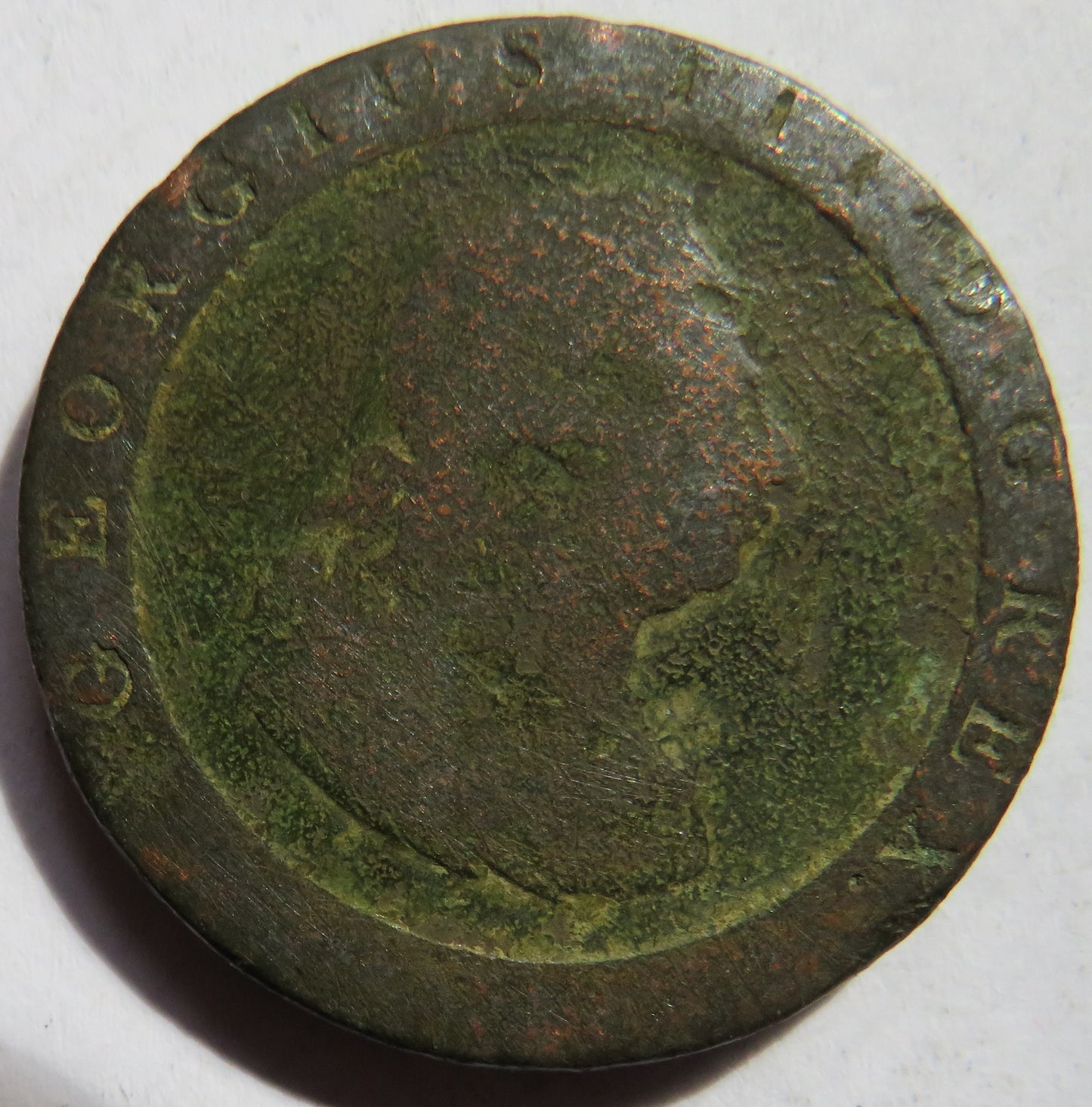 1797 King George III Cartwheel One Penny Coin - Great Britain