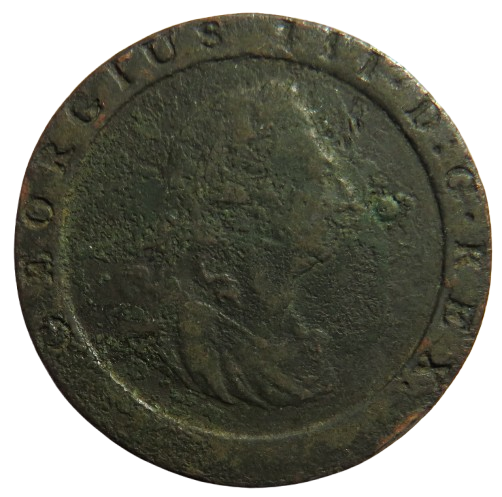 1797 King George III Cartwheel One Penny Coin - Great Britain