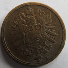 Load image into Gallery viewer, 1876-A Germany 2 Pfennig Coin
