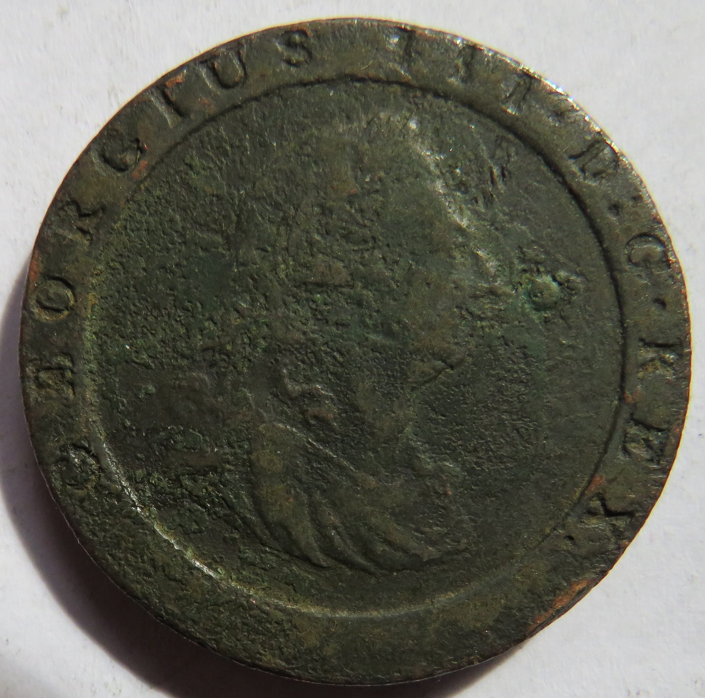 1797 King George III Cartwheel One Penny Coin - Great Britain