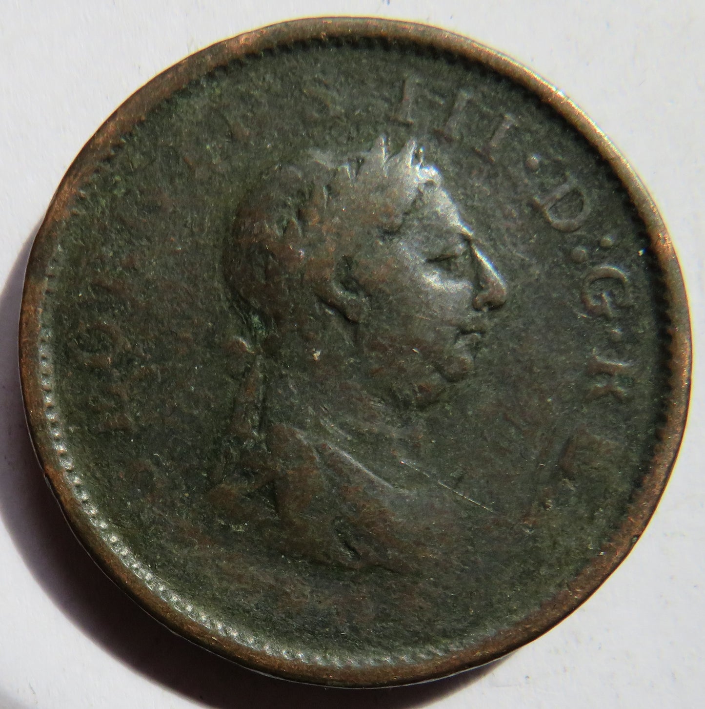 1806 King George III One Penny Coin - Great Britain