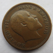 Load image into Gallery viewer, 1908 King Edward VII India 1/4 Quarter Anna Coin
