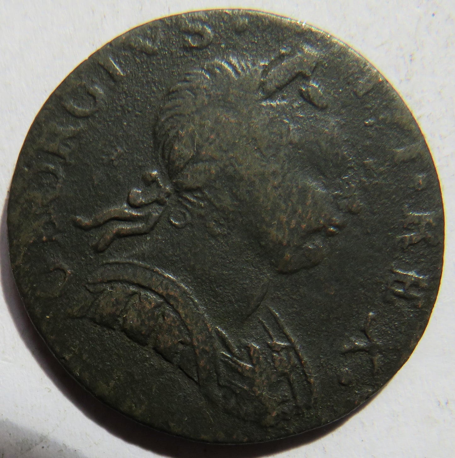 1775 King George III Halfpenny Coin - Great Britain