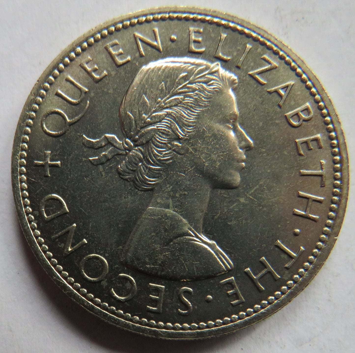1965 New Zealand Prooflike Halfcrown Coin
