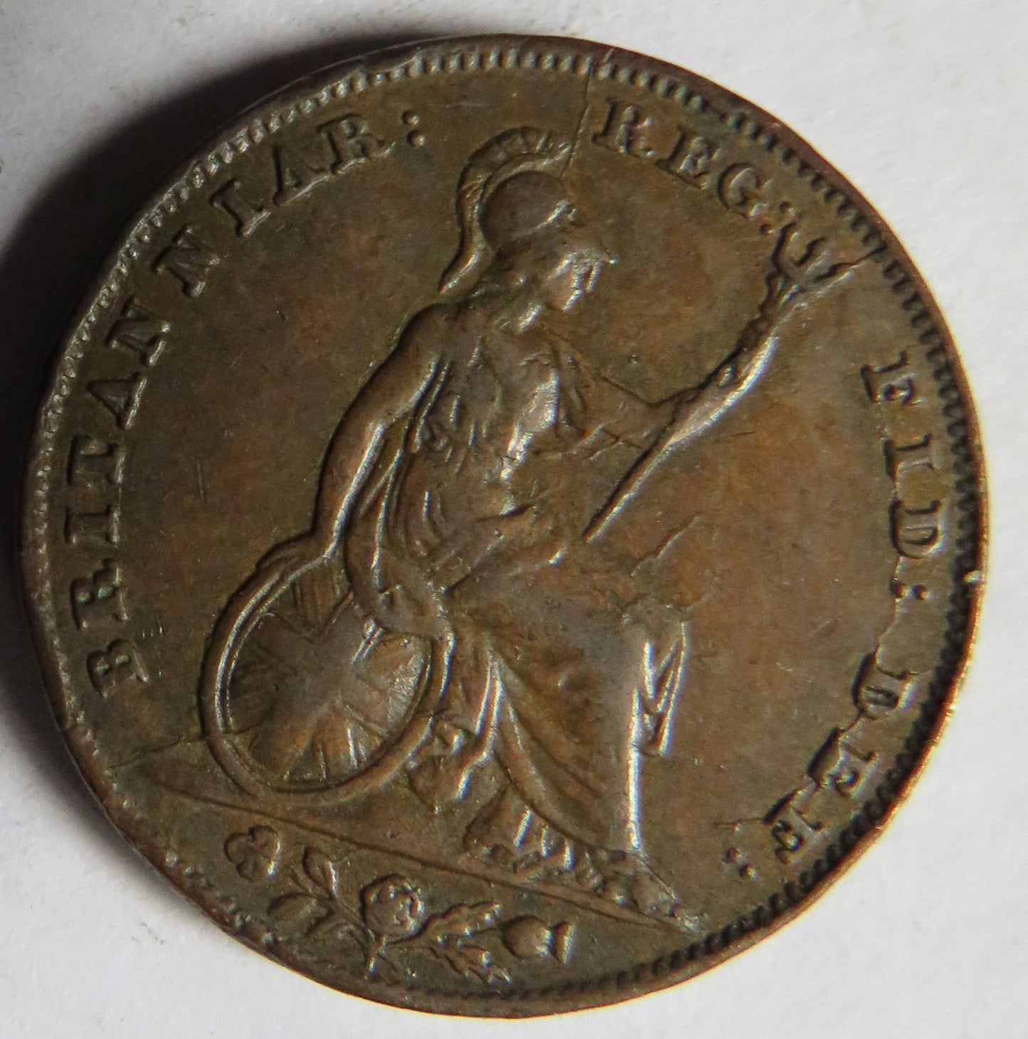 1853 Queen Victoria Young Head Farthing Coin - Great Britain