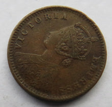 Load image into Gallery viewer, 1886 Queen Victoria India 1/12th Anna Coin
