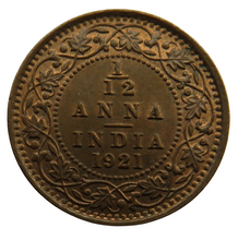 Load image into Gallery viewer, 1921 King George V India 1/12th Anna Coin In Higher Grade
