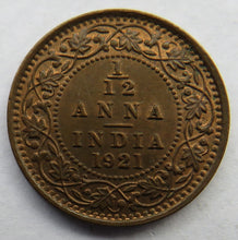 Load image into Gallery viewer, 1921 King George V India 1/12th Anna Coin In Higher Grade
