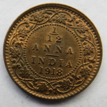 Load image into Gallery viewer, 1918 King George V India 1/12th Anna Coin In Higher Grade
