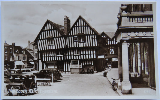 Vintage Postcard of The Booth Hall, Evesham
