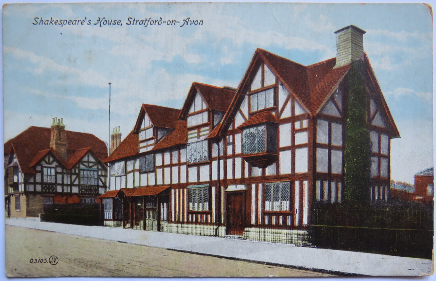 Vintage Postcard of Shakespeare's House, Stratford-on-Avon