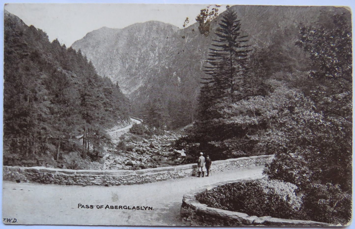 Vintage Postcard of the Pass of Aberglaslyn