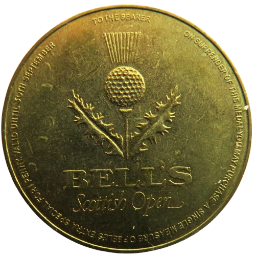 Vintage Bell's Scottish Open Token / Medal