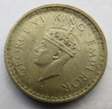 Load image into Gallery viewer, 1943 King George VI India Silver 1/2 Rupee Coin
