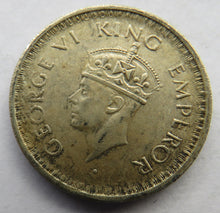 Load image into Gallery viewer, 1943 King George VI India Silver 1/2 Rupee Coin
