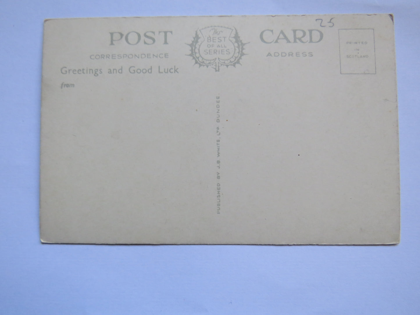 Vintage Postcard of Balmoral Castle and Lochnagar