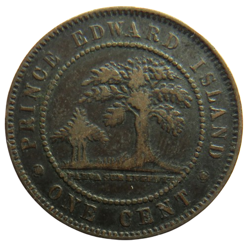 1871 Queen Victoria Prince Edward Island One Cent Coin