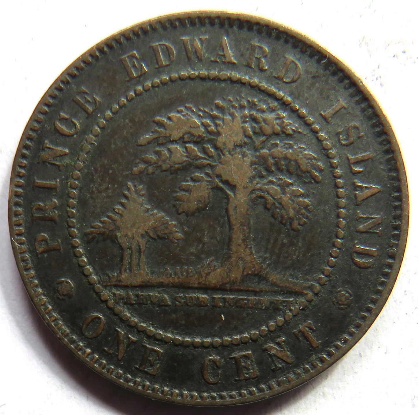 1871 Queen Victoria Prince Edward Island One Cent Coin