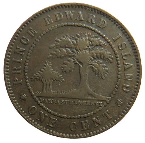 1871 Queen Victoria Prince Edward Island One Cent Coin