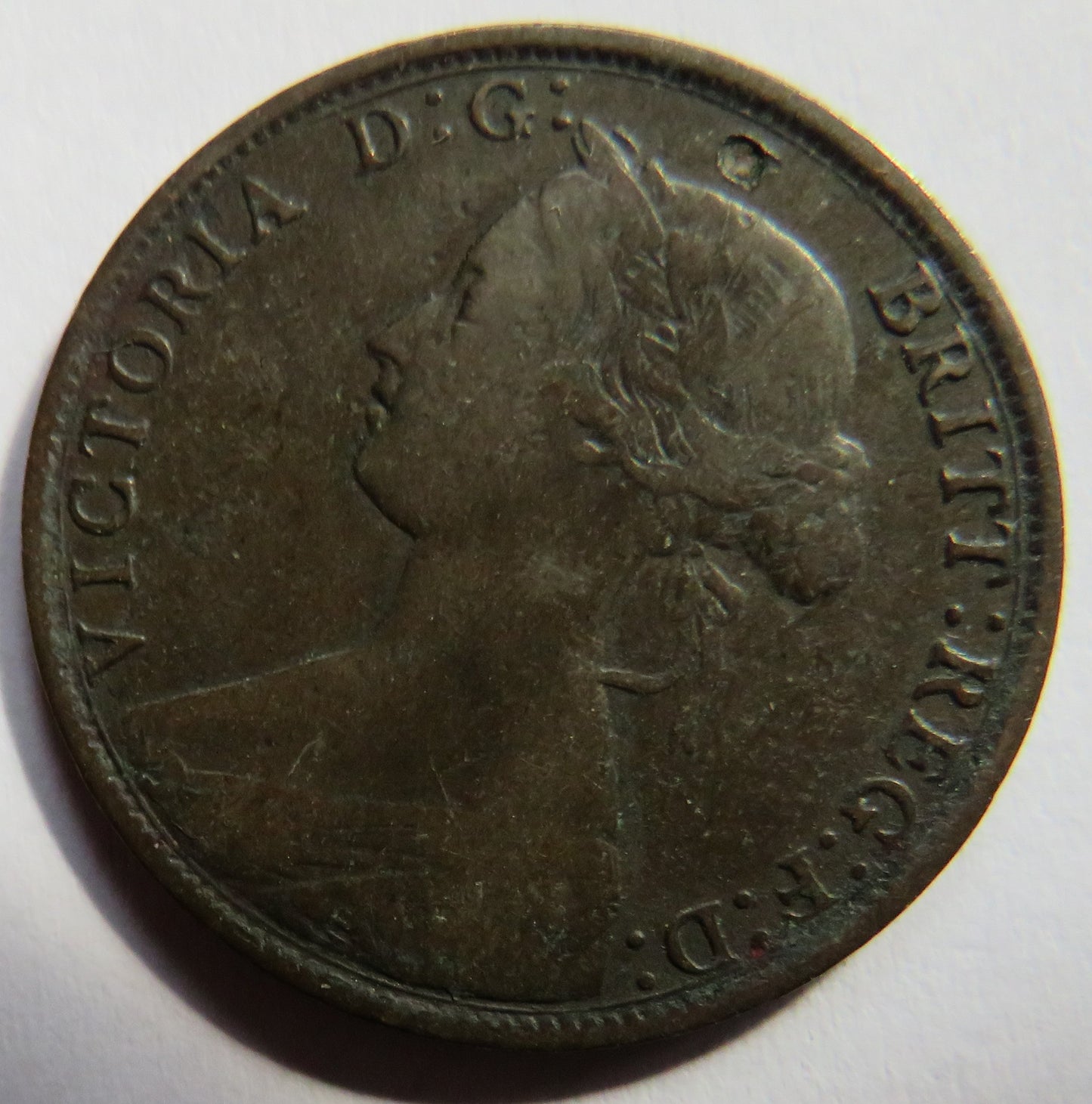 1861 Queen Victoria Nova Scotia One Cent Coin