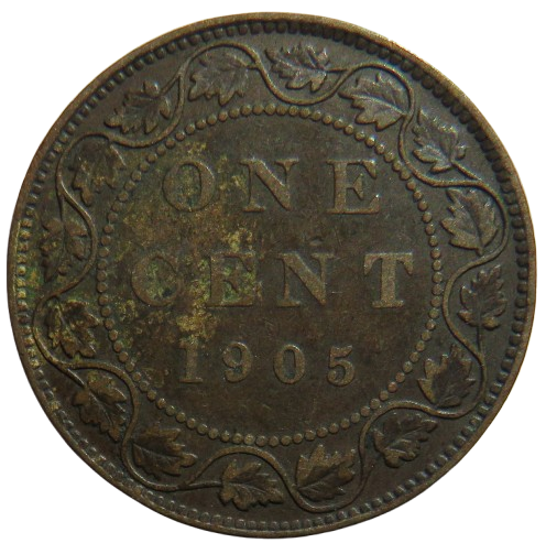 1905 King Edward VII Canada One Cent Coin