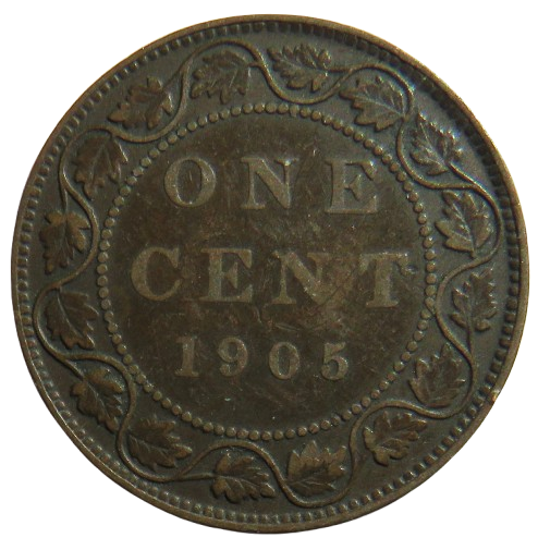 1905 King Edward VII Canada One Cent Coin