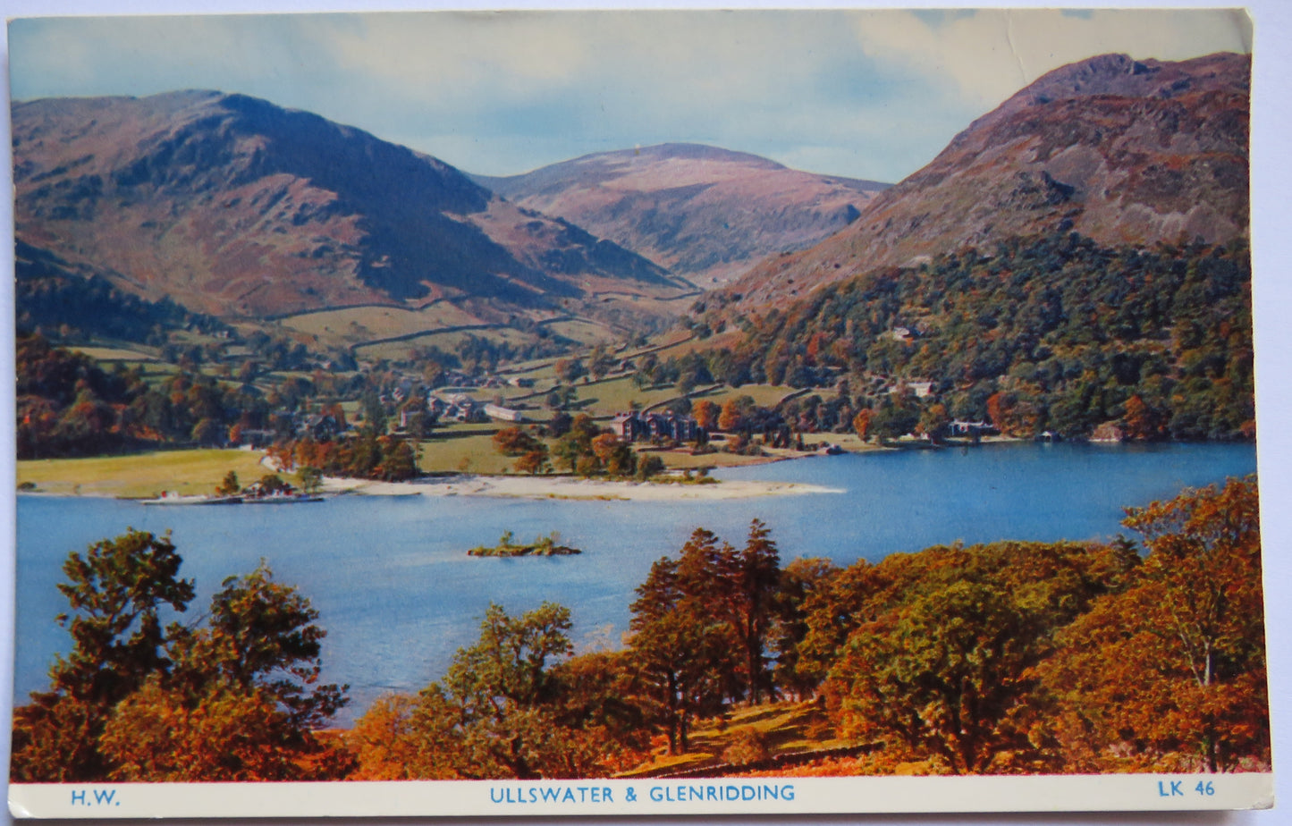Vintage Postcard of Ullswater & Glenridding, 1966