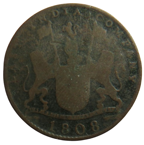 1808 East India Company 10 Cash Coin
