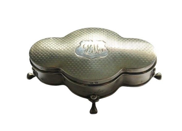 Antique Silver Trinket / Jewellery Box Hallmarked Birmingham 1915