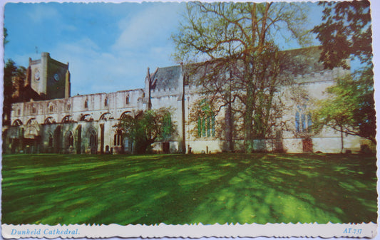 Vintage Postcard of Dunkeld Cathedral, 1971