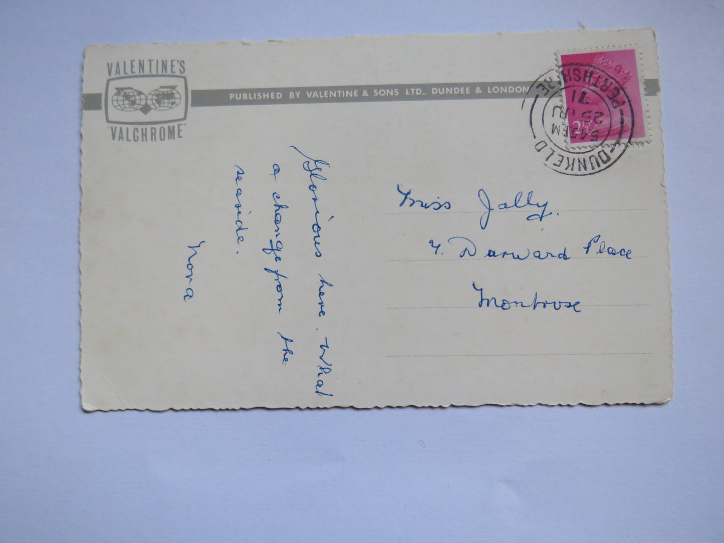 Vintage Postcard of Dunkeld Cathedral, 1971