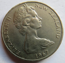 Load image into Gallery viewer, 1967 Queen Elizabeth II New Zealand $1 One Dollar Coin
