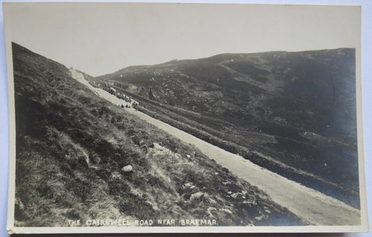Vintage Postcard of The Carinwell Road Near Braemar