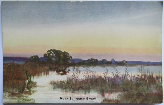 Vintage Postcard of Near Salhouse Broad