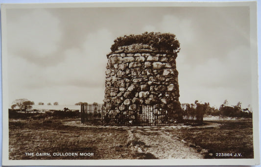 Vintage Postcard of The Cairn, Culloden Moor