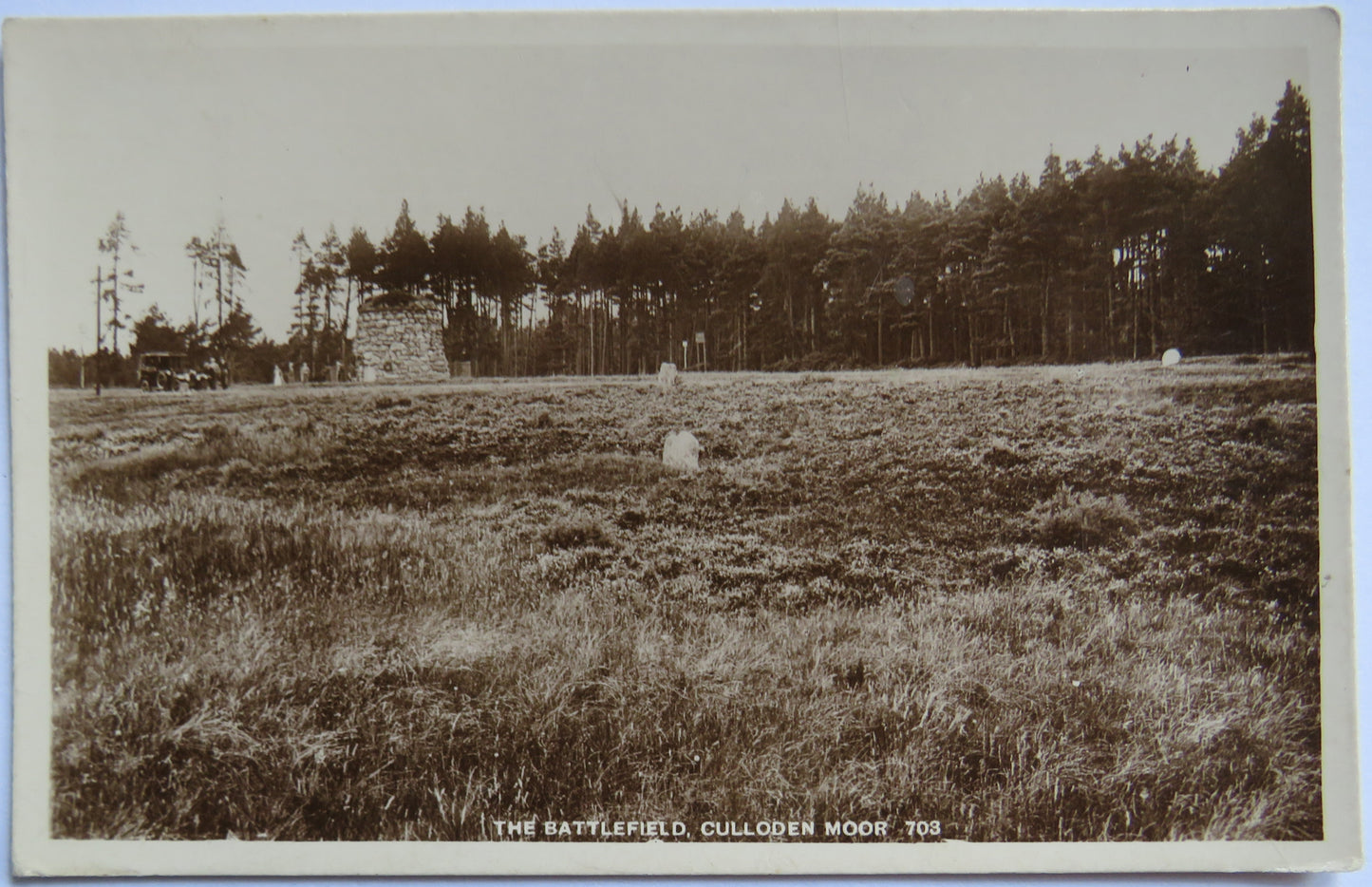 Vintage Postcard of The Battlefield, Culloden Moor