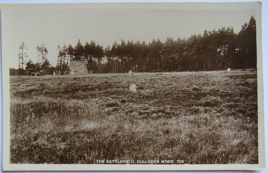 Vintage Postcard of The Battlefield, Culloden Moor
