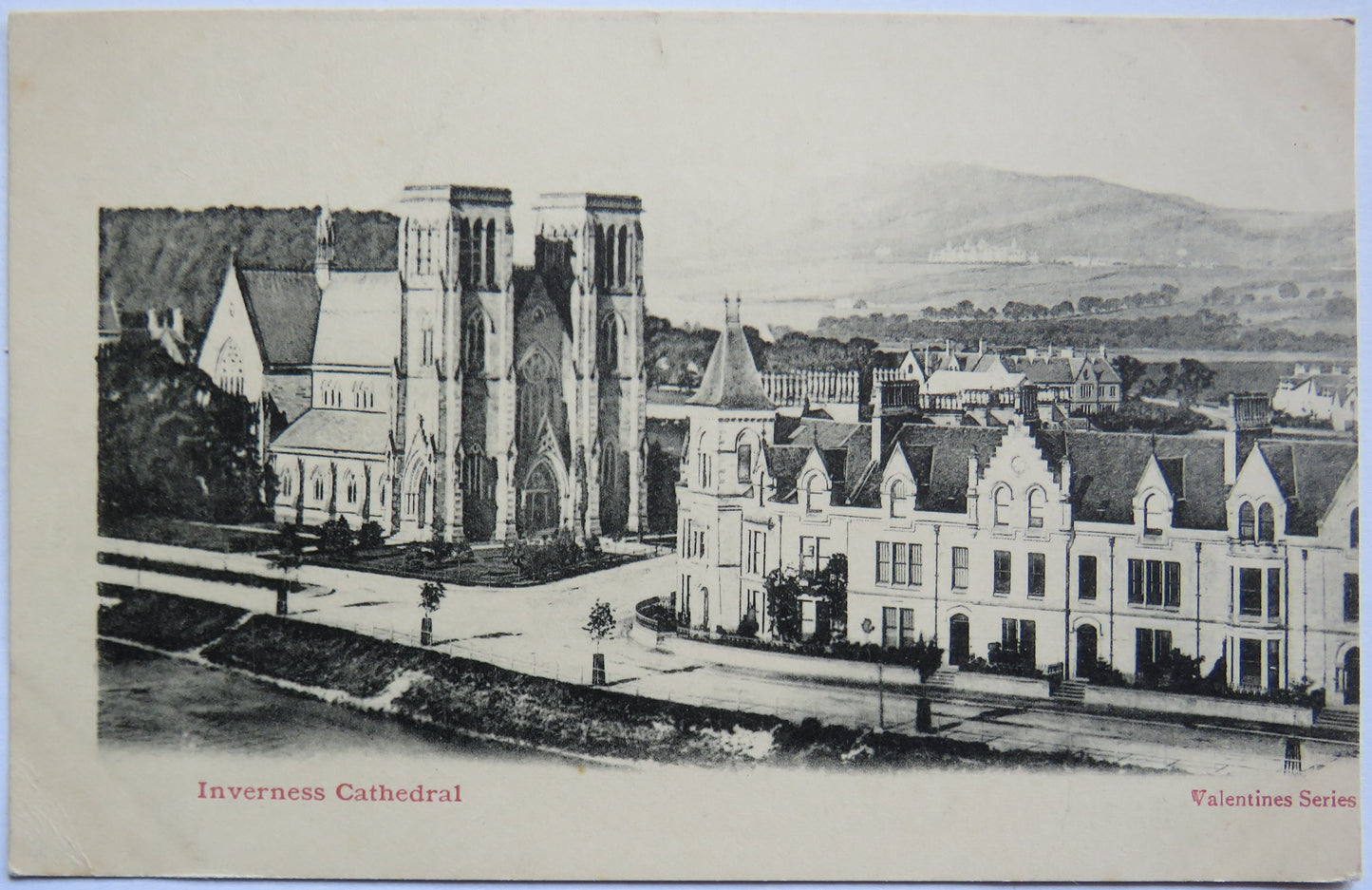 Vintage Postcard of Inverness Cathedral - Valentines Series