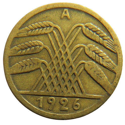 1926-A Germany - Weimar Republic 5 Reichspfennig Coin